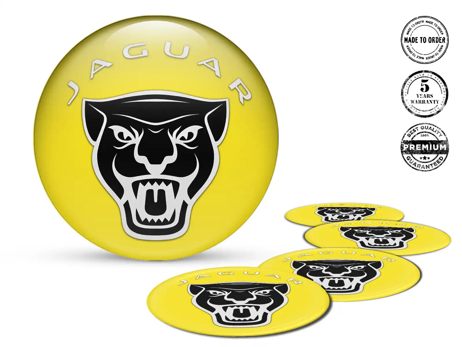 Jaguar Wheel Decals Style Silicone Badge Upgrade